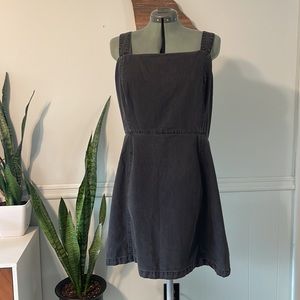 ASOS Square Neck Black Denim Dress